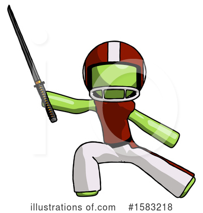 Royalty-Free (RF) Green Design Mascot Clipart Illustration by Leo Blanchette - Stock Sample #1583218