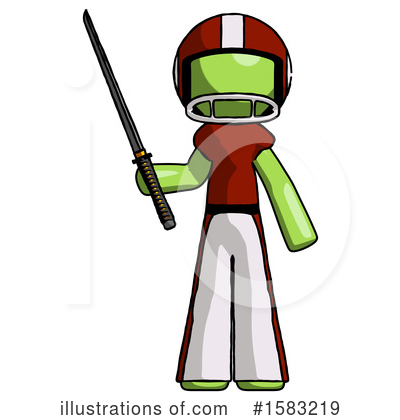 Royalty-Free (RF) Green Design Mascot Clipart Illustration by Leo Blanchette - Stock Sample #1583219