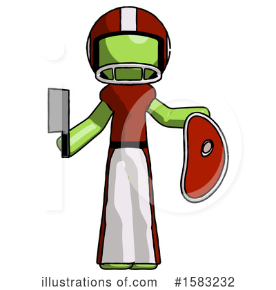 Royalty-Free (RF) Green Design Mascot Clipart Illustration by Leo Blanchette - Stock Sample #1583232