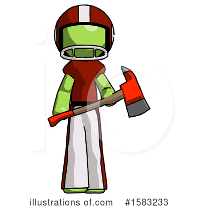 Royalty-Free (RF) Green Design Mascot Clipart Illustration by Leo Blanchette - Stock Sample #1583233