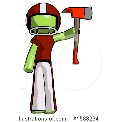 Royalty-Free (RF) Green Design Mascot Clipart Illustration by Leo Blanchette - Stock Sample #1583234