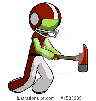 Royalty-Free (RF) Green Design Mascot Clipart Illustration by Leo Blanchette - Stock Sample #1583235