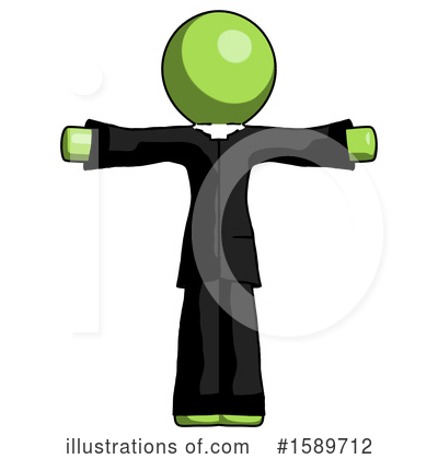 Royalty-Free (RF) Green Design Mascot Clipart Illustration by Leo Blanchette - Stock Sample #1589712