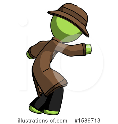 Royalty-Free (RF) Green Design Mascot Clipart Illustration by Leo Blanchette - Stock Sample #1589713