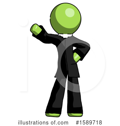 Royalty-Free (RF) Green Design Mascot Clipart Illustration by Leo Blanchette - Stock Sample #1589718