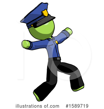 Royalty-Free (RF) Green Design Mascot Clipart Illustration by Leo Blanchette - Stock Sample #1589719