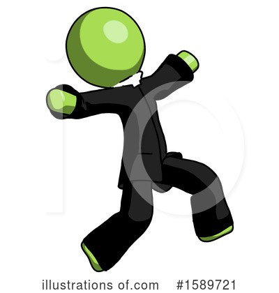 Royalty-Free (RF) Green Design Mascot Clipart Illustration by Leo Blanchette - Stock Sample #1589721