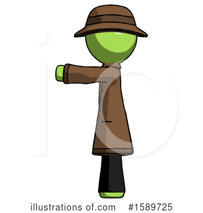 Royalty-Free (RF) Green Design Mascot Clipart Illustration by Leo Blanchette - Stock Sample #1589725