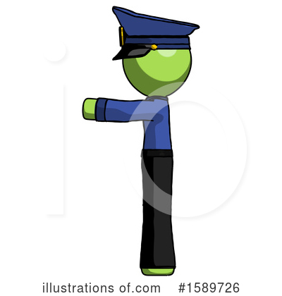Royalty-Free (RF) Green Design Mascot Clipart Illustration by Leo Blanchette - Stock Sample #1589726