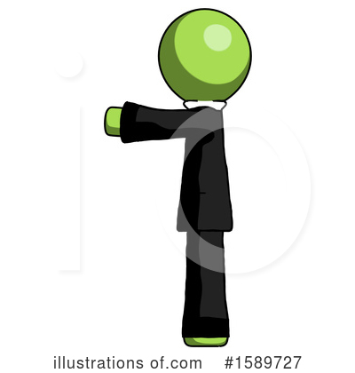 Royalty-Free (RF) Green Design Mascot Clipart Illustration by Leo Blanchette - Stock Sample #1589727