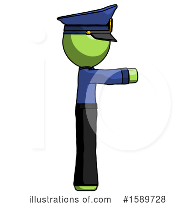 Royalty-Free (RF) Green Design Mascot Clipart Illustration by Leo Blanchette - Stock Sample #1589728