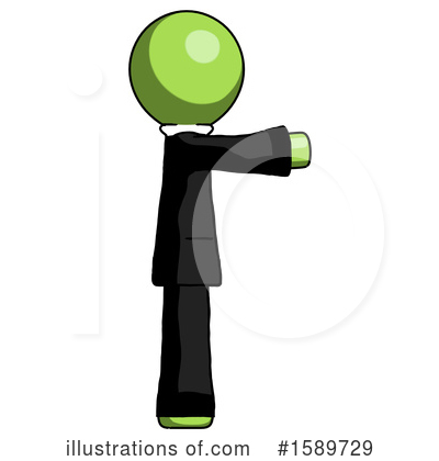 Royalty-Free (RF) Green Design Mascot Clipart Illustration by Leo Blanchette - Stock Sample #1589729