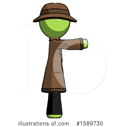 Royalty-Free (RF) Green Design Mascot Clipart Illustration by Leo Blanchette - Stock Sample #1589730