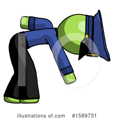 Royalty-Free (RF) Green Design Mascot Clipart Illustration by Leo Blanchette - Stock Sample #1589731