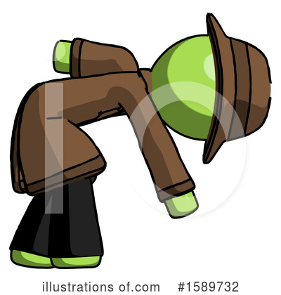 Royalty-Free (RF) Green Design Mascot Clipart Illustration by Leo Blanchette - Stock Sample #1589732