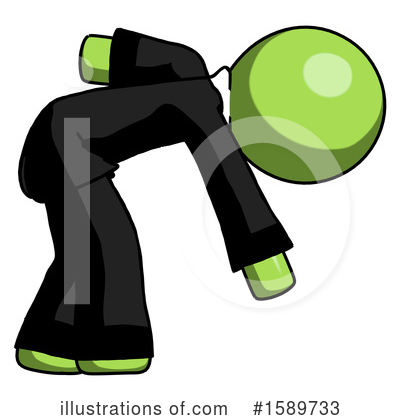 Royalty-Free (RF) Green Design Mascot Clipart Illustration by Leo Blanchette - Stock Sample #1589733