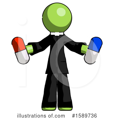 Royalty-Free (RF) Green Design Mascot Clipart Illustration by Leo Blanchette - Stock Sample #1589736