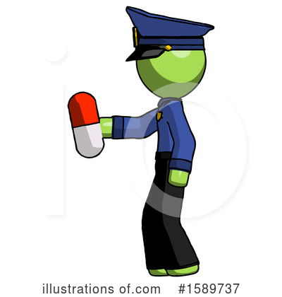 Royalty-Free (RF) Green Design Mascot Clipart Illustration by Leo Blanchette - Stock Sample #1589737