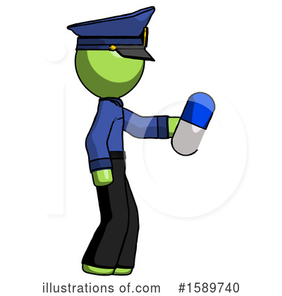 Royalty-Free (RF) Green Design Mascot Clipart Illustration by Leo Blanchette - Stock Sample #1589740