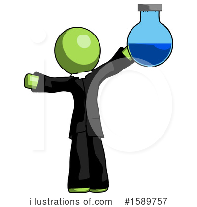 Royalty-Free (RF) Green Design Mascot Clipart Illustration by Leo Blanchette - Stock Sample #1589757