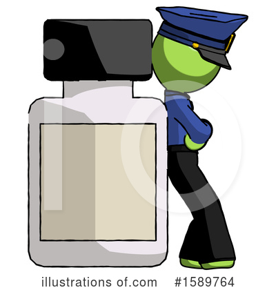 Royalty-Free (RF) Green Design Mascot Clipart Illustration by Leo Blanchette - Stock Sample #1589764