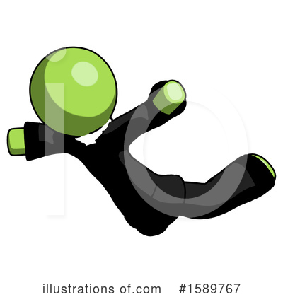 Royalty-Free (RF) Green Design Mascot Clipart Illustration by Leo Blanchette - Stock Sample #1589767