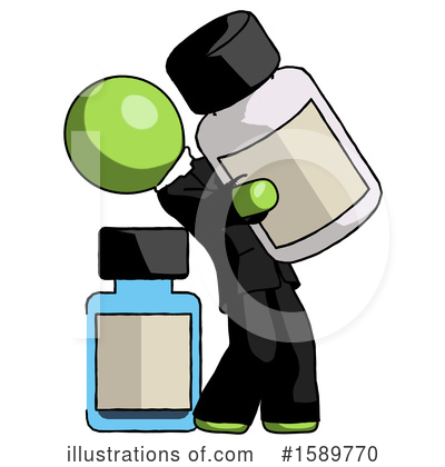 Royalty-Free (RF) Green Design Mascot Clipart Illustration by Leo Blanchette - Stock Sample #1589770