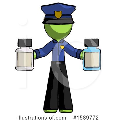 Royalty-Free (RF) Green Design Mascot Clipart Illustration by Leo Blanchette - Stock Sample #1589772