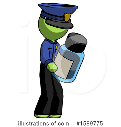Royalty-Free (RF) Green Design Mascot Clipart Illustration by Leo Blanchette - Stock Sample #1589775
