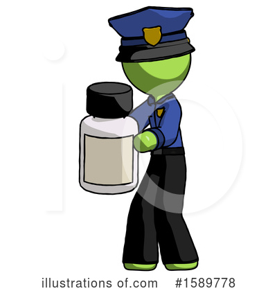 Royalty-Free (RF) Green Design Mascot Clipart Illustration by Leo Blanchette - Stock Sample #1589778