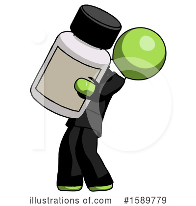 Royalty-Free (RF) Green Design Mascot Clipart Illustration by Leo Blanchette - Stock Sample #1589779