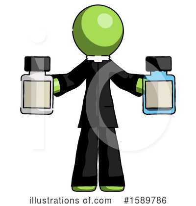 Royalty-Free (RF) Green Design Mascot Clipart Illustration by Leo Blanchette - Stock Sample #1589786