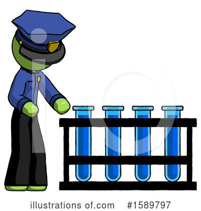 Royalty-Free (RF) Green Design Mascot Clipart Illustration by Leo Blanchette - Stock Sample #1589797