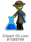 Green Design Mascot Clipart #1589799 by Leo Blanchette