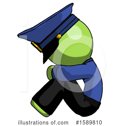 Royalty-Free (RF) Green Design Mascot Clipart Illustration by Leo Blanchette - Stock Sample #1589810