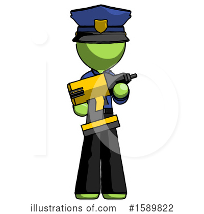 Royalty-Free (RF) Green Design Mascot Clipart Illustration by Leo Blanchette - Stock Sample #1589822