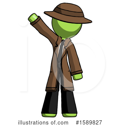 Royalty-Free (RF) Green Design Mascot Clipart Illustration by Leo Blanchette - Stock Sample #1589827