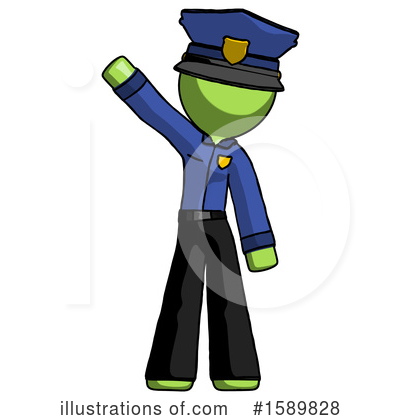 Royalty-Free (RF) Green Design Mascot Clipart Illustration by Leo Blanchette - Stock Sample #1589828