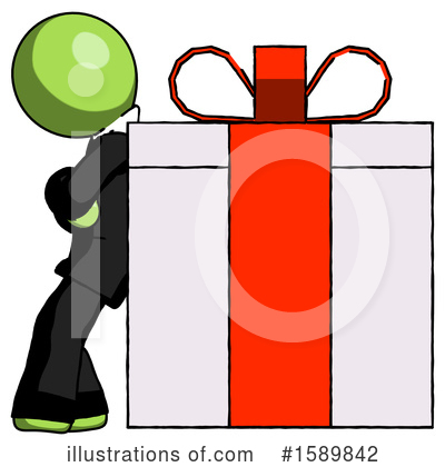 Royalty-Free (RF) Green Design Mascot Clipart Illustration by Leo Blanchette - Stock Sample #1589842