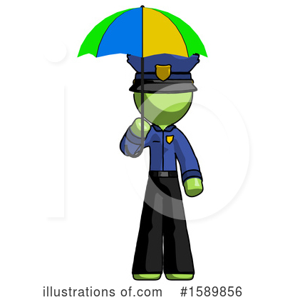 Royalty-Free (RF) Green Design Mascot Clipart Illustration by Leo Blanchette - Stock Sample #1589856