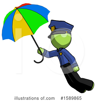 Royalty-Free (RF) Green Design Mascot Clipart Illustration by Leo Blanchette - Stock Sample #1589865