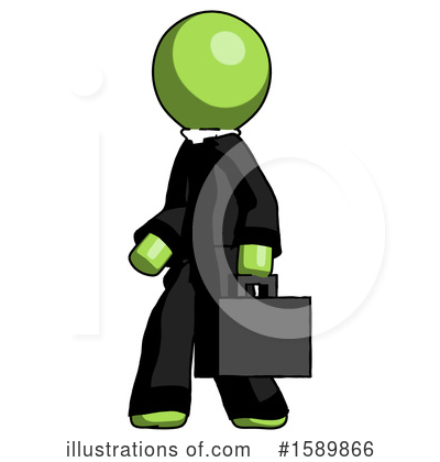Royalty-Free (RF) Green Design Mascot Clipart Illustration by Leo Blanchette - Stock Sample #1589866