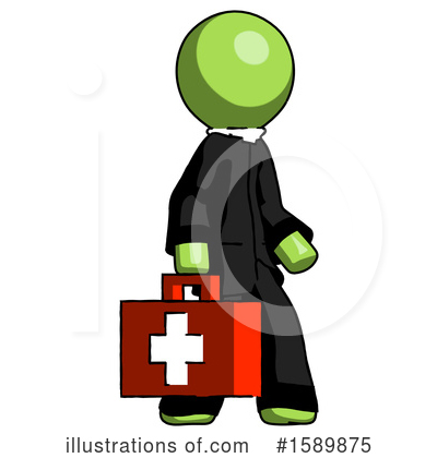 Royalty-Free (RF) Green Design Mascot Clipart Illustration by Leo Blanchette - Stock Sample #1589875