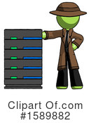 Green Design Mascot Clipart #1589882 by Leo Blanchette