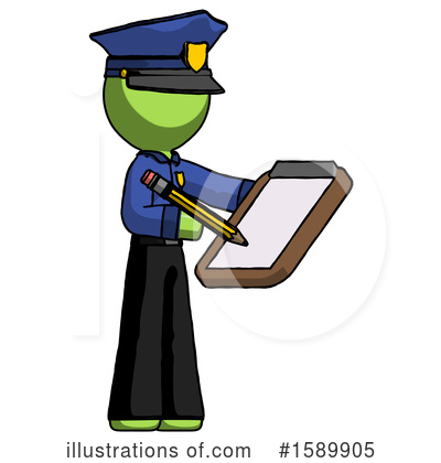 Royalty-Free (RF) Green Design Mascot Clipart Illustration by Leo Blanchette - Stock Sample #1589905