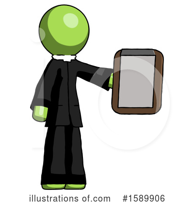 Royalty-Free (RF) Green Design Mascot Clipart Illustration by Leo Blanchette - Stock Sample #1589906