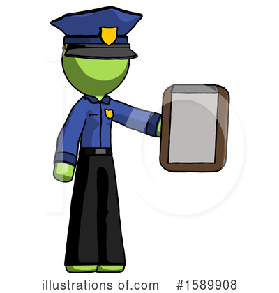 Royalty-Free (RF) Green Design Mascot Clipart Illustration by Leo Blanchette - Stock Sample #1589908