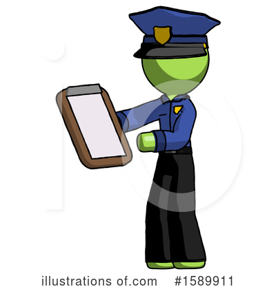 Royalty-Free (RF) Green Design Mascot Clipart Illustration by Leo Blanchette - Stock Sample #1589911