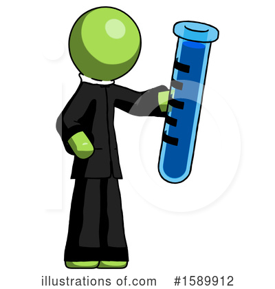 Royalty-Free (RF) Green Design Mascot Clipart Illustration by Leo Blanchette - Stock Sample #1589912