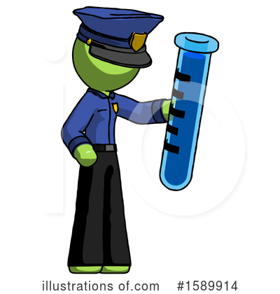 Royalty-Free (RF) Green Design Mascot Clipart Illustration by Leo Blanchette - Stock Sample #1589914